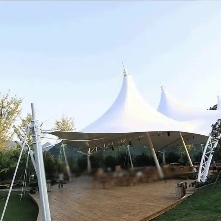 定洁县膜结构景观棚